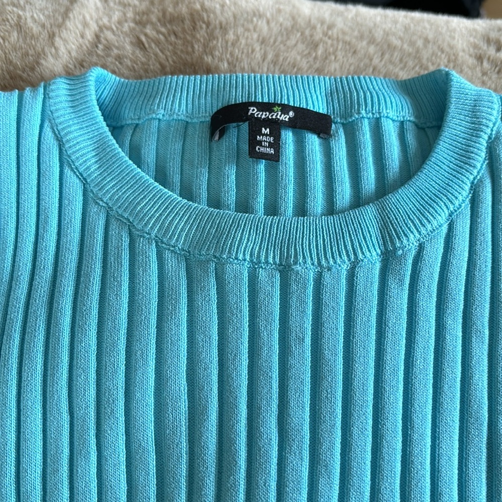 Papaya Ribbed Sweater - Picture 2 of 2